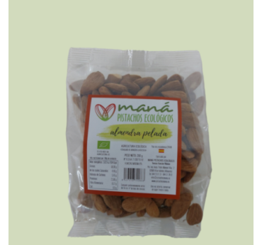 ALMENDRA COMUNA PELADA ECOLOGICA 200 GR.