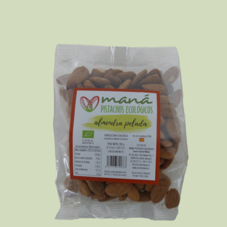 ALMENDRA COMUNA PELADA ECOLOGICA 200 GR.