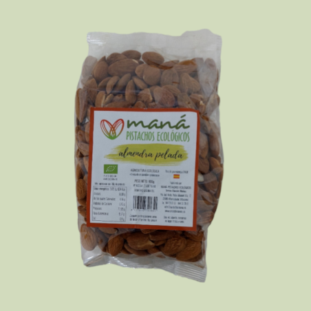 ALMENDRA COMUNA PELADA ECOLOGICA 400 GR.